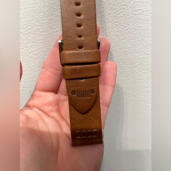 24 MM Jeep branded leather watch band - Picture 2 of 4